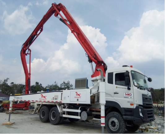 Truck-mounted boom pump