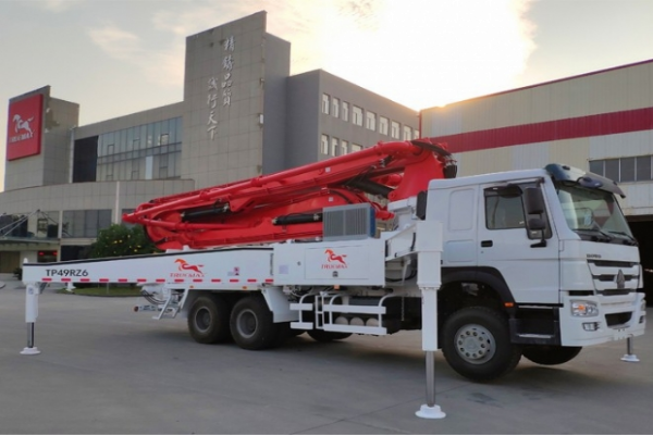 Truck mounted boom pump(3 bridges)