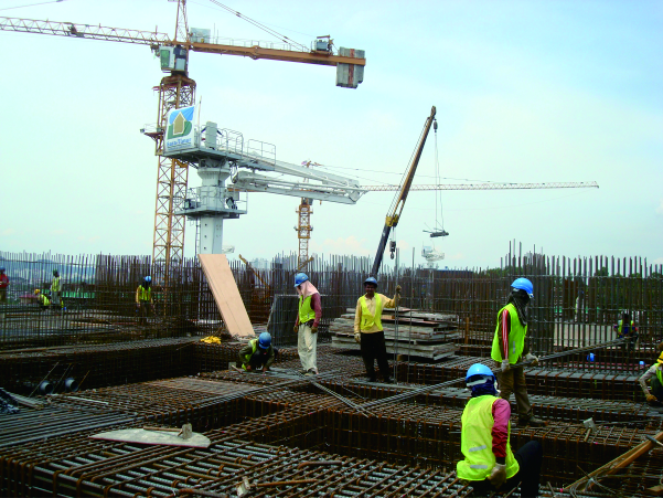 Malaysia concrete placing machine project case3