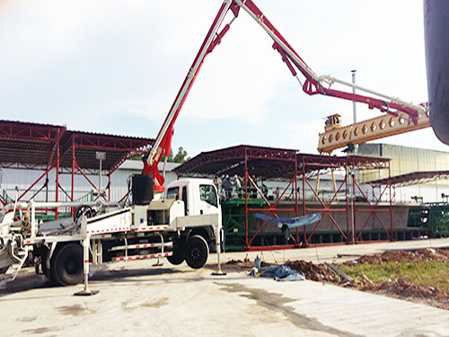 Saudi Arabia truck mounted concrete pump Supplier